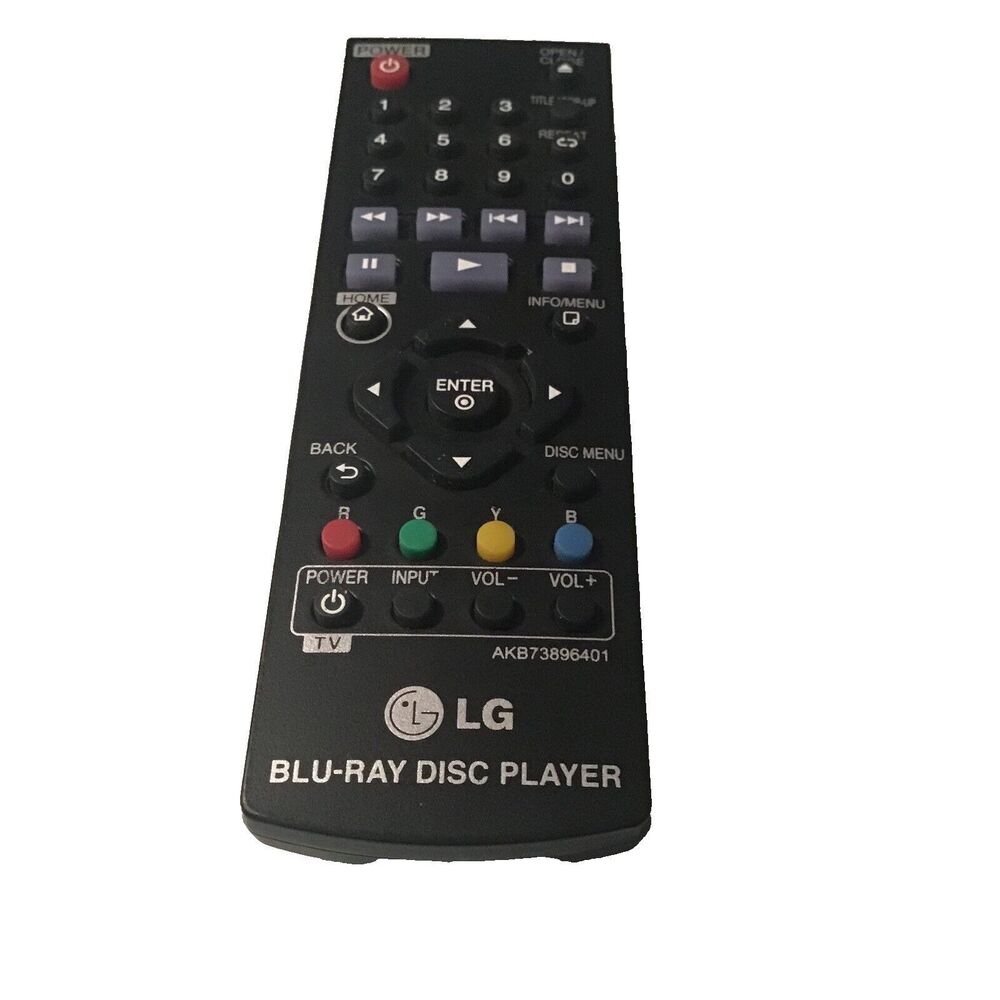 LG Blue Ray Disc Player Remote Control
